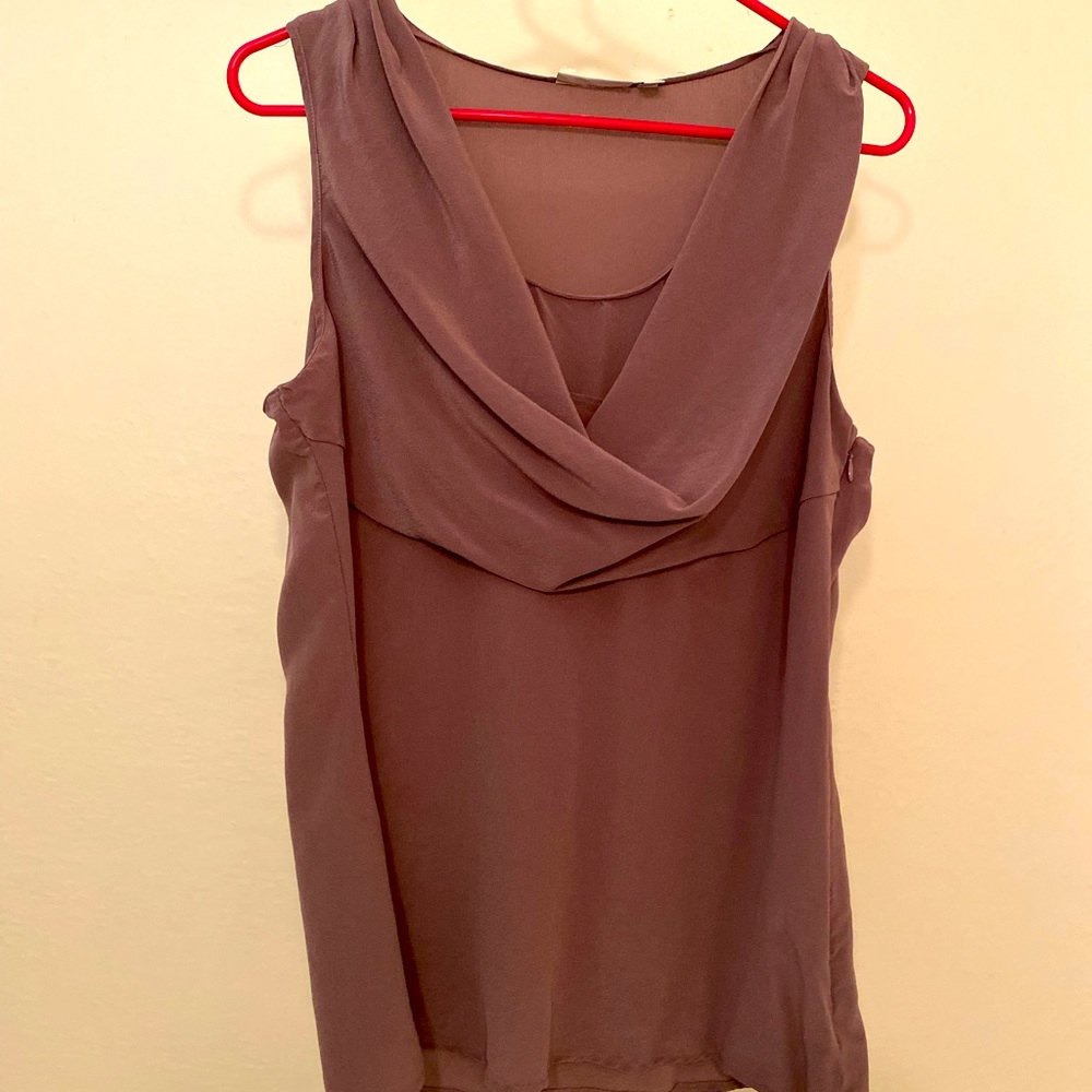 Halogen Drape Blouse - sleeveless